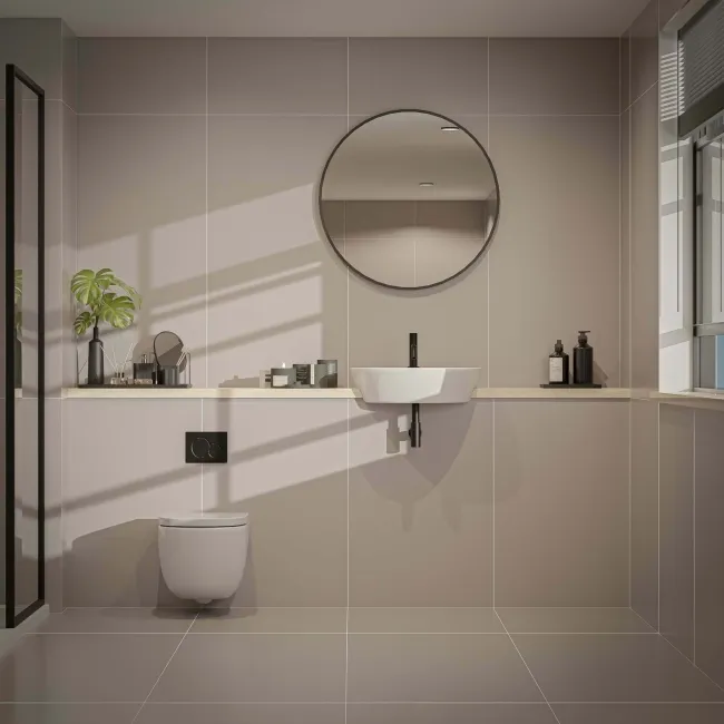 Cielo Beige Matt Plain Tiles 1198x598