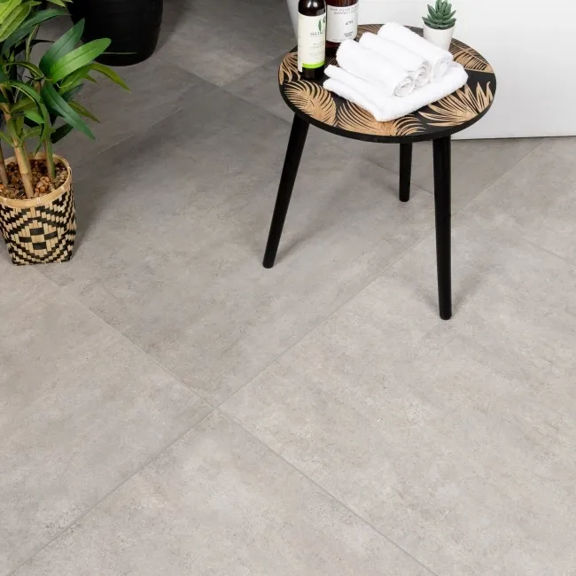 Clay Stone Effect Grey Stone Effect Floor Tiles