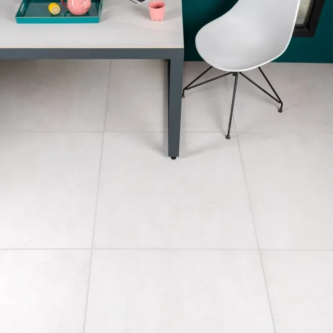 Clay Stone Effect White Stone Effect Floor Tiles