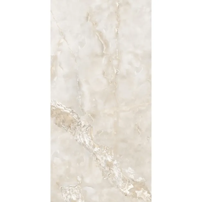 Elaria Ivory Onyx Marble Effect Large Polished Porcelain Tiles