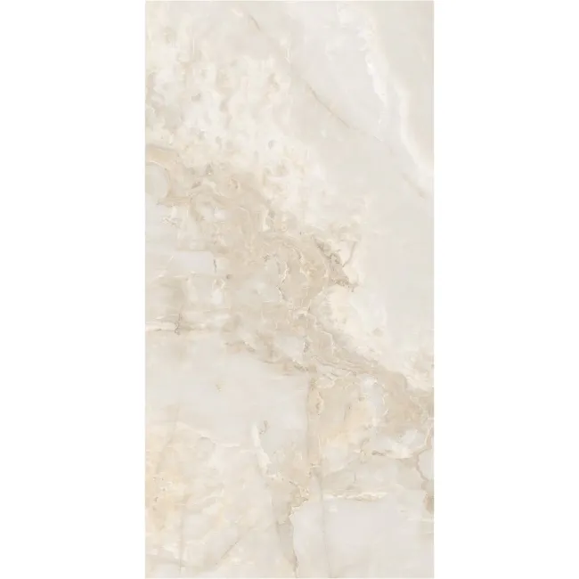 Elaria Ivory Onyx Marble Effect Large Polished Porcelain Tiles