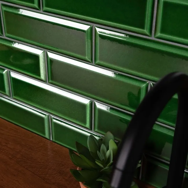 Ingot Verde Green Crystal Metro Tiles