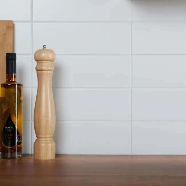 Bricks White Matt Ceramic Metro Wall Tiles 300x100x7mm