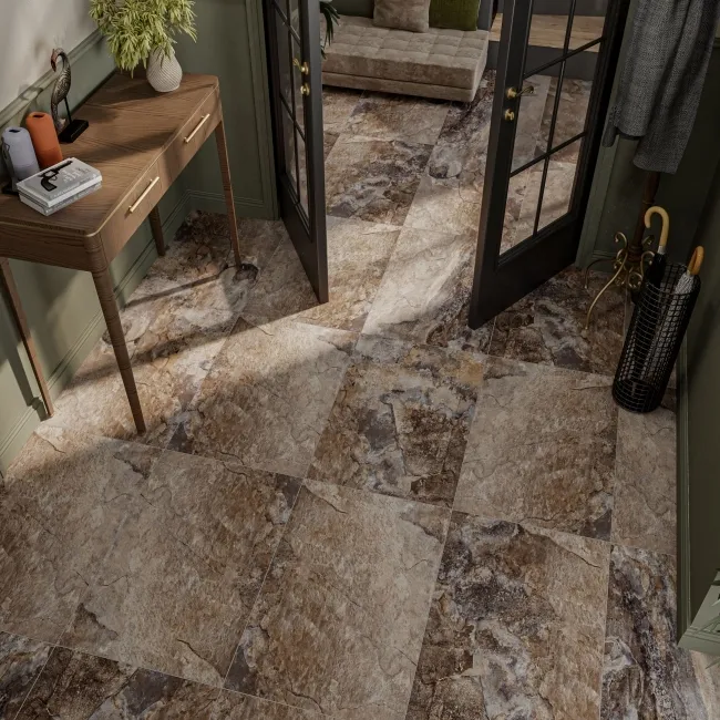 Keystone Grey Matt Stone Effect Wall and Floor Tiles