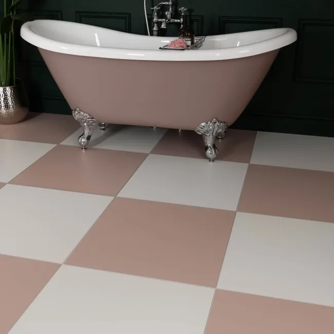 Cielo Polvere Pink Matt Plain Tiles 598x598