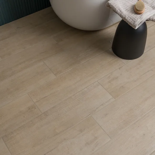 Forest Light Beige Matt Wood Effect Tiles 750x200x8.2mm
