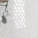 Pixel White Hexagon Gloss 50x50