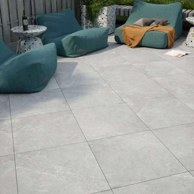 Pulse Grey Stone Effect 595x595x20mm Slabs