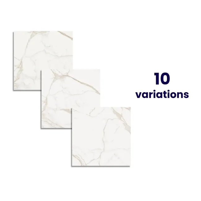 Palatina Gold Gloss 60x60 Marble Effect Tiles