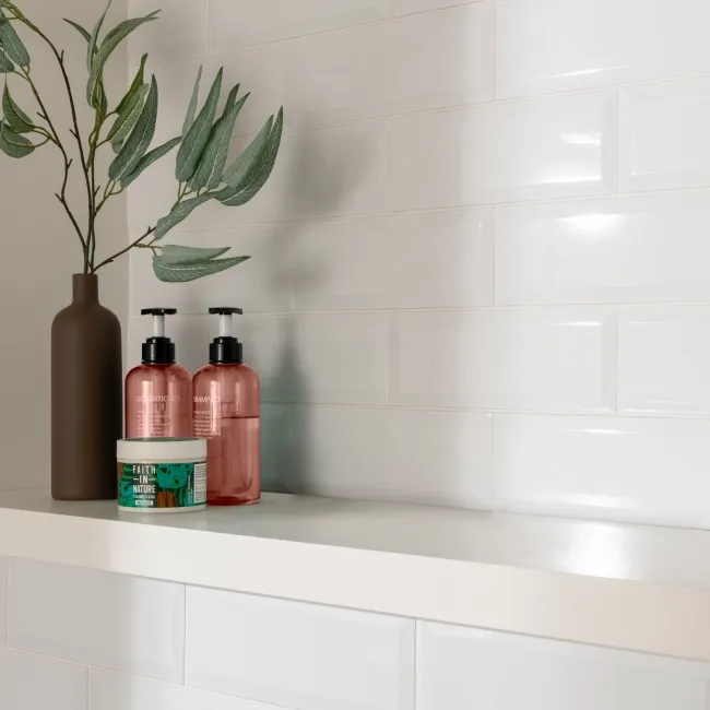 Metro White Gloss 300X100 Wall Tiles