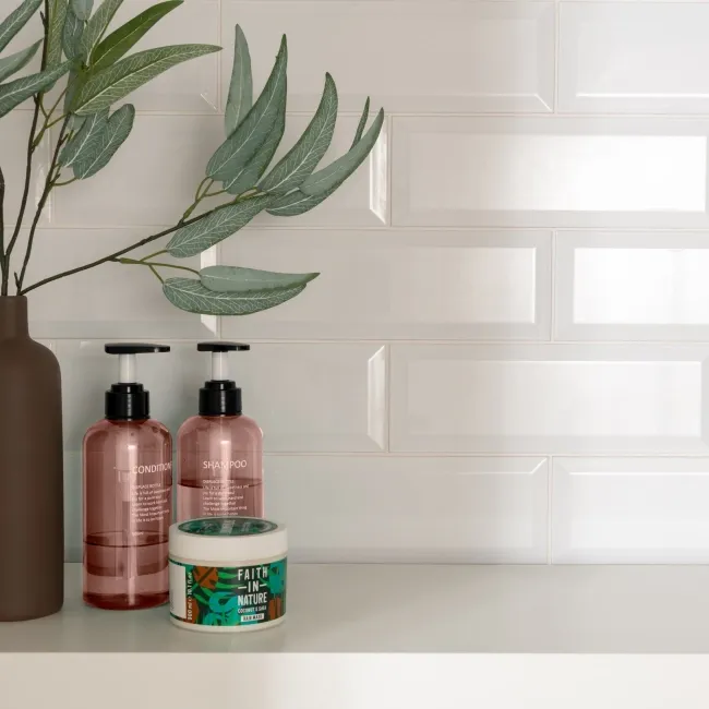 Metro White Gloss 300X100 Wall Tiles