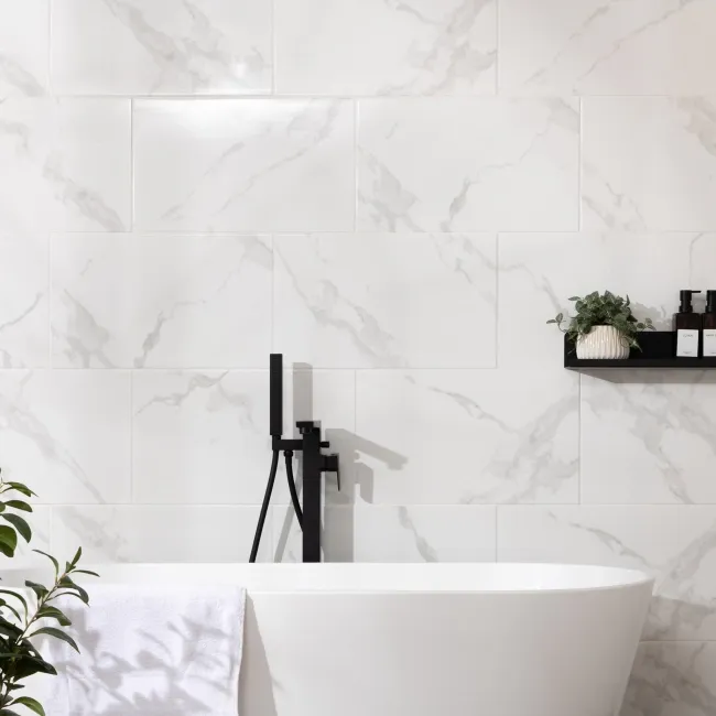 Nairobi Blanco Marble Effect Tiles