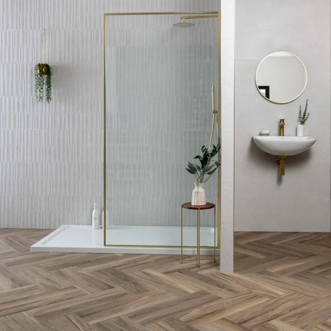 Manhattan Silver Wavy Stone Effect Tiles