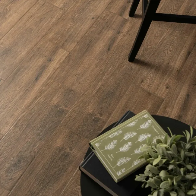 Star Wood Stylewood Brown Oak Wood Effect Tile