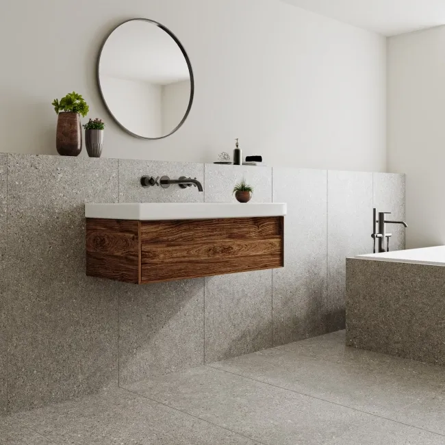 Manhattan Grey Stone Effect Tiles 120X60