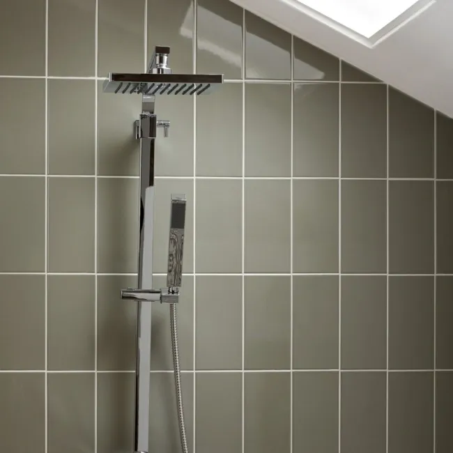 Liso Sage Green Gloss Metro Tiles 100x200