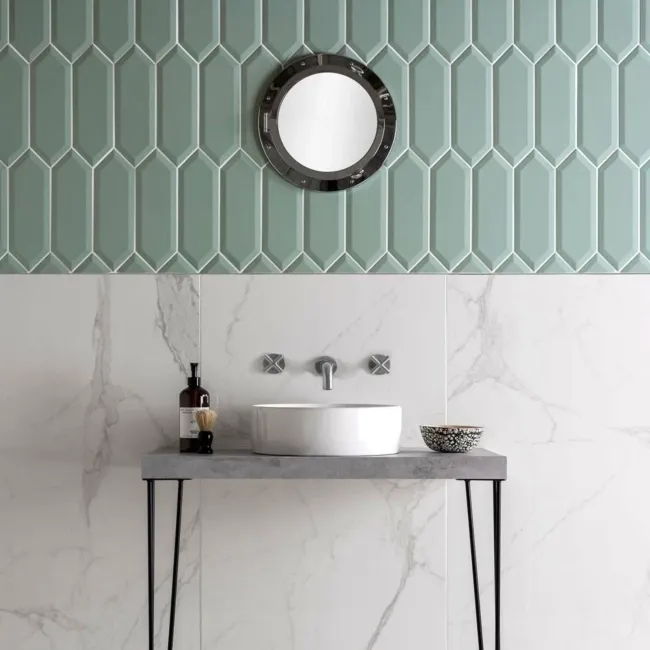Pickett® Bevelled Mint Green Metro Tiles