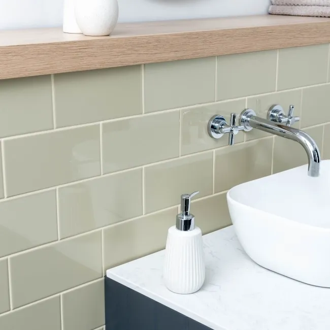 Monocolour Roca Beige Flat Gloss Metro 200x100