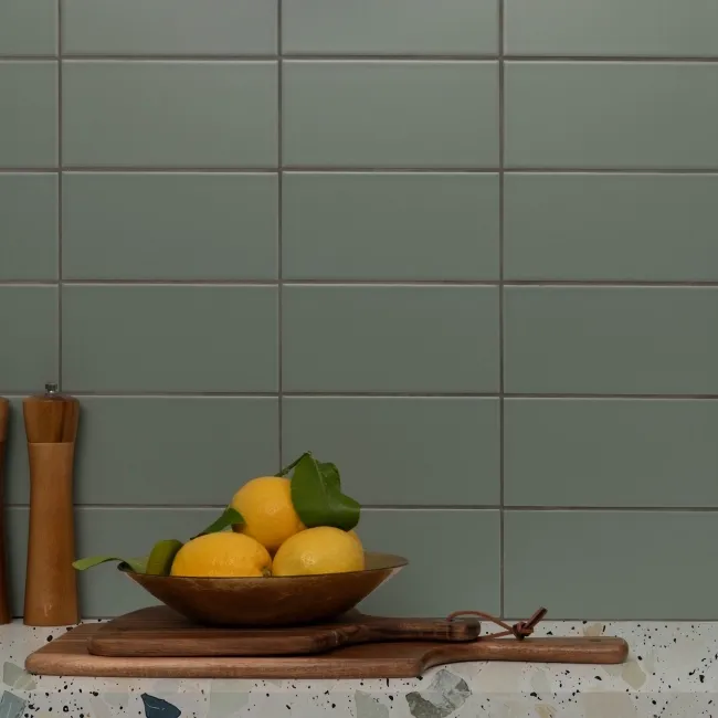 Monocolour Alga Green Flat Matt Metro 200x100