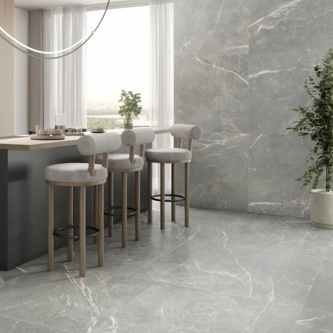 Toulouse Dark Stone Effect Tiles 90x90