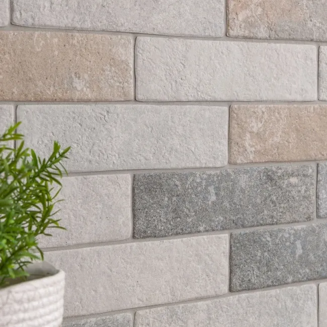 Provence Mix Beige Matt Brick Effect Tiles 62x235x9mm