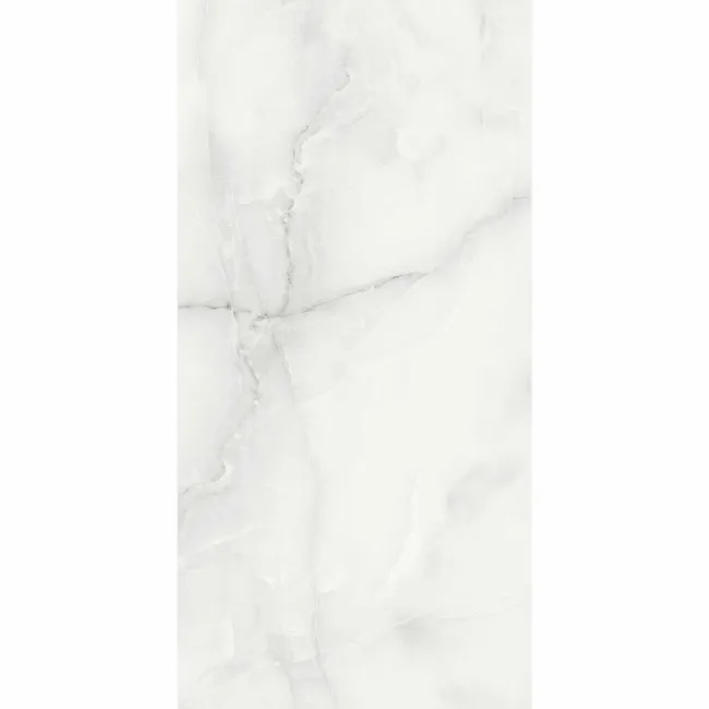 Makrana Vanilla Onyx Polished Marble Effect Tile 300x600