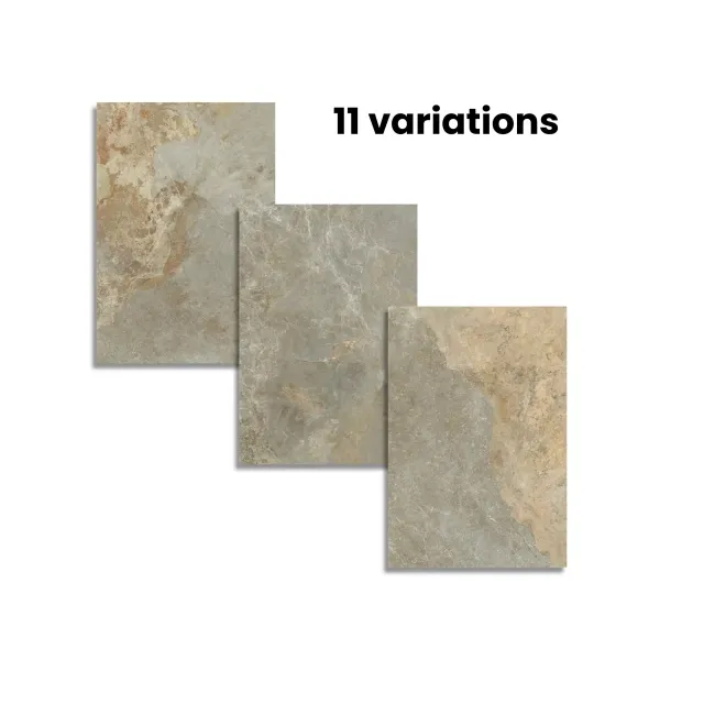 Strato Outdoor Light Natural Grey Slate Effect Matt 20mm Slabs