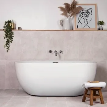 Tapa Blanco Rectified Matt Stone Effect Tile 600x300x7mm