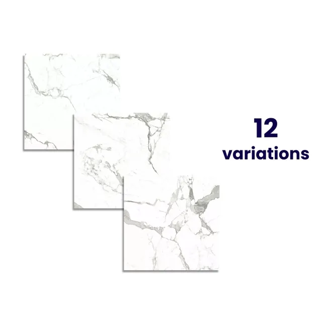 Versailles Carrara Marble Effect Polished 600x600 Tiles