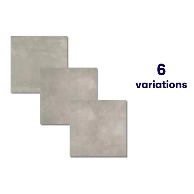 Tapa Grey Rectified Matt Stone Effect Tile 600x600x7mm