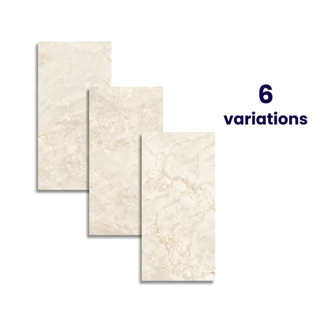 Tolana Ivory Marble Effect Large Polished Porcelain Tiles