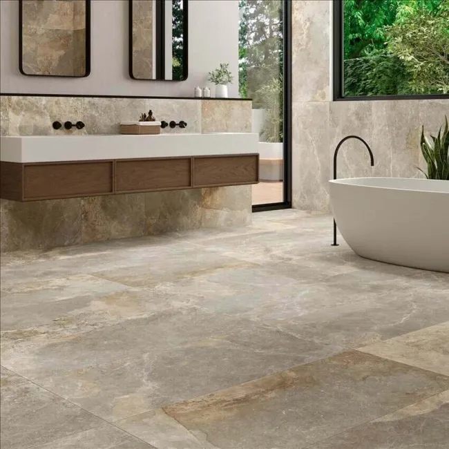 Strato Light Natural Grey Slate Effect Matt 1200x595