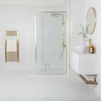 Alaska Mate White Matt Tiles 1200x600