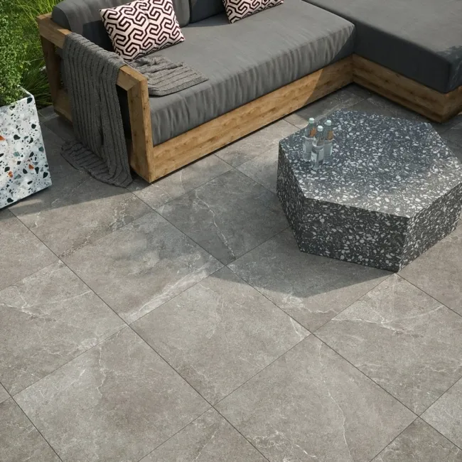 Pulse Carbon Stone Effect 595x595x20mm Slabs
