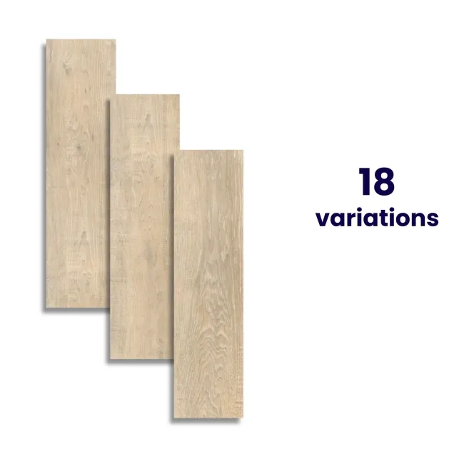 Forest Light Beige Matt Wood Effect Tiles 750x200x8.2mm