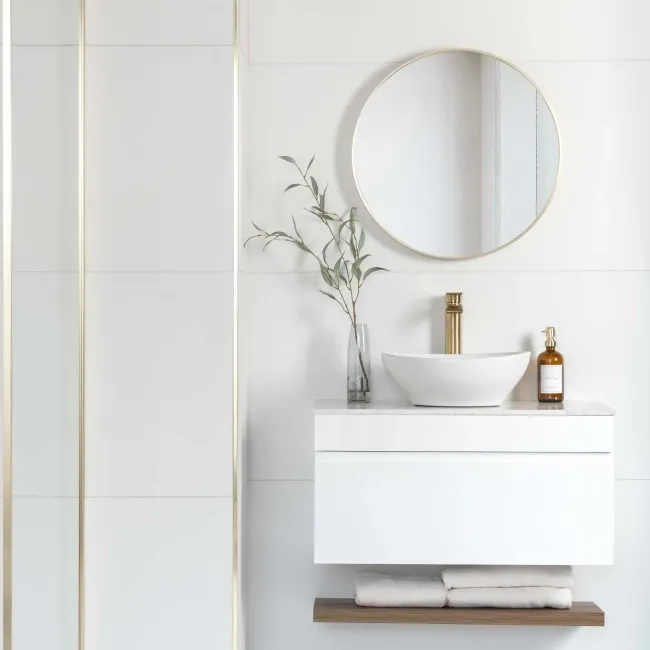 Alaska Mate White Matt Tiles 1200x600