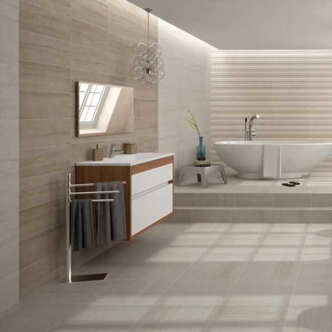 Sunset Taupe Wall Stone Effect Tile 200x600