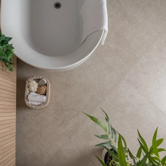 Loft Concrete Light Beige Concrete Effect Tiles
