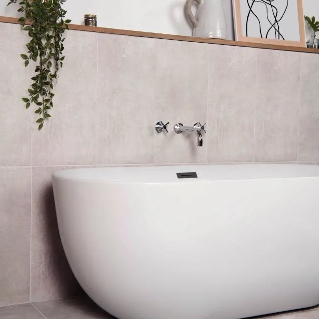 Tapa Blanco Rectified Matt Stone Effect Tile 600x300x7mm