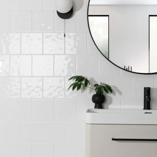 Bumpy Gloss White Wall 15x15
