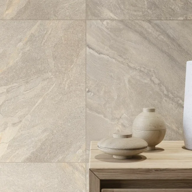 Granby Beige Matt Stone Effect Wall And Floor Tiles 597x597
