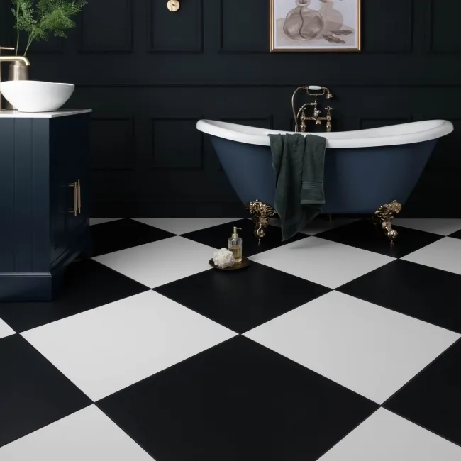 Cielo Nero Black Matt Plain Tiles 598x598