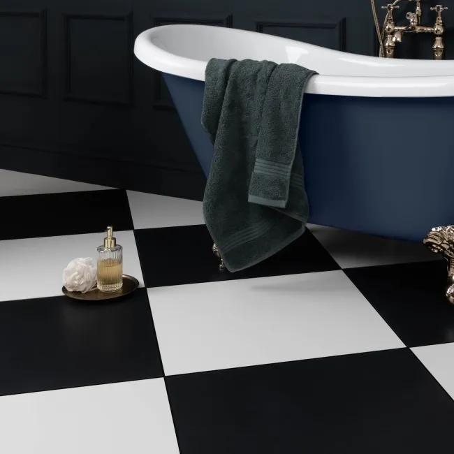 Cielo Nero Black Matt Plain Tiles 598x598