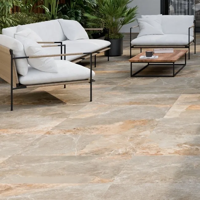 Strato Outdoor Light Natural Grey Slate Effect Matt 20mm Slabs
