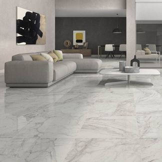 Luni Blanco Pulido/Leviglass Marble Effect Tile 600x600